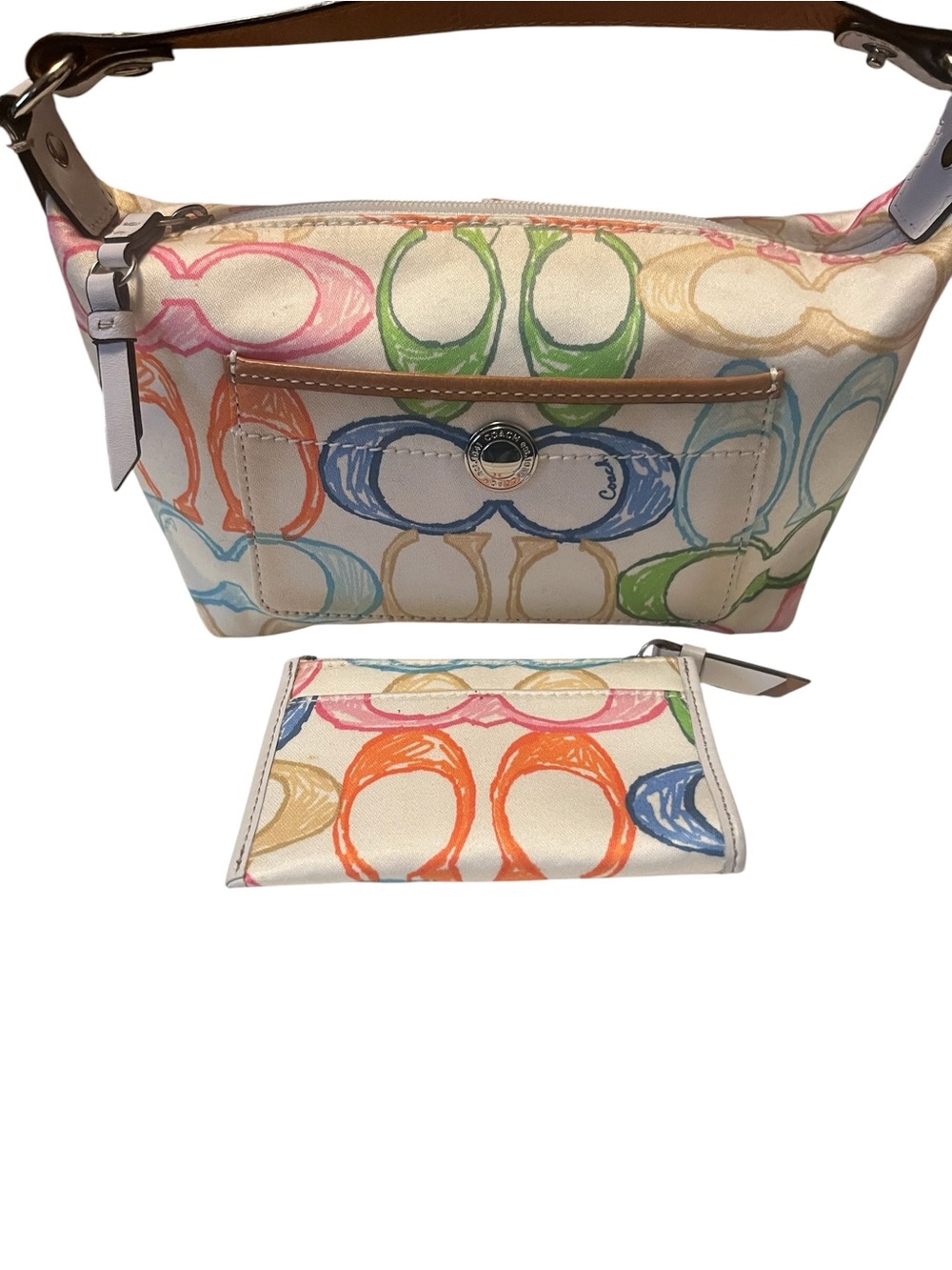 Coach Hampton Weekend Scribble Pouch & cardholder